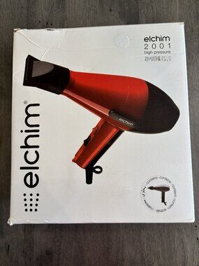 Elchim 2001 high pressure professional salon hairdryer-Black NEW